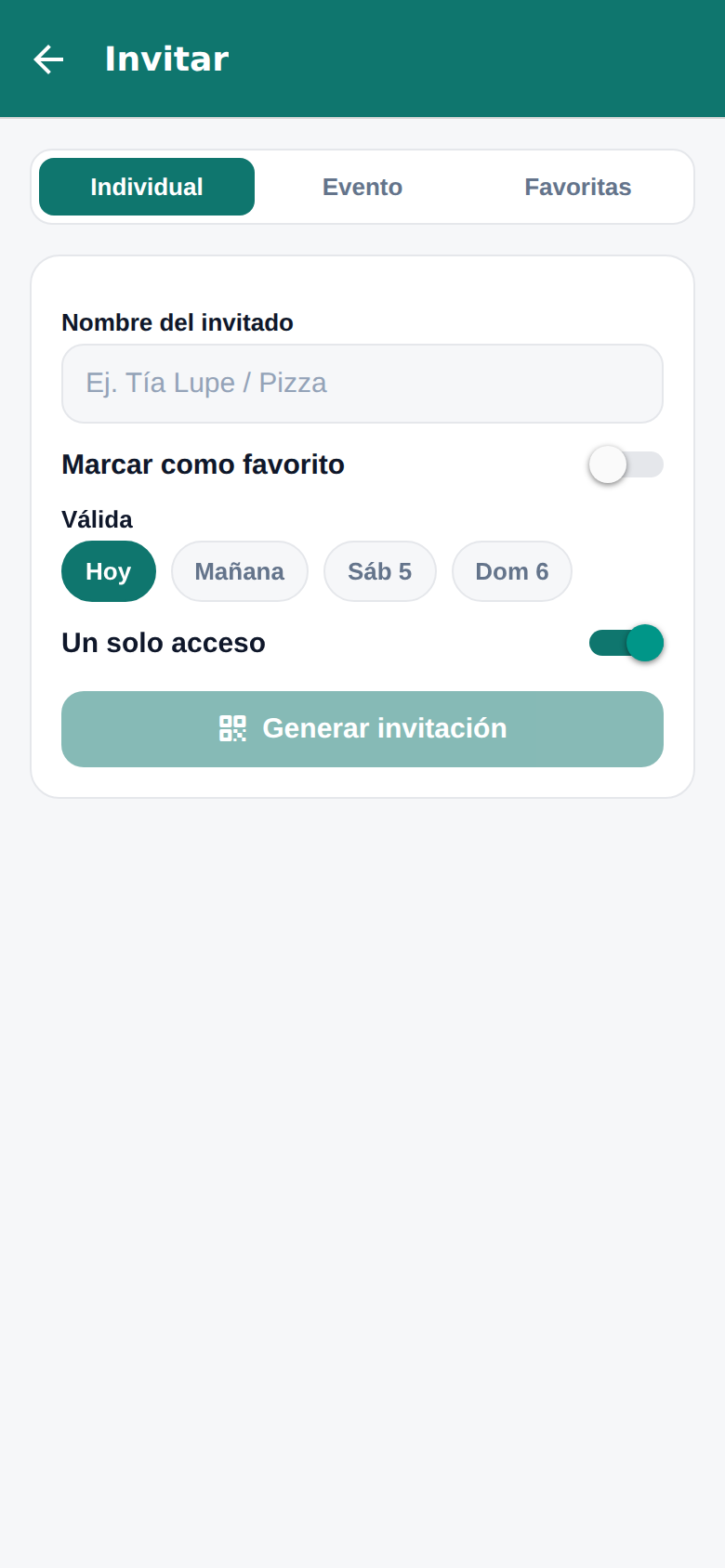 Invitaciones con QR