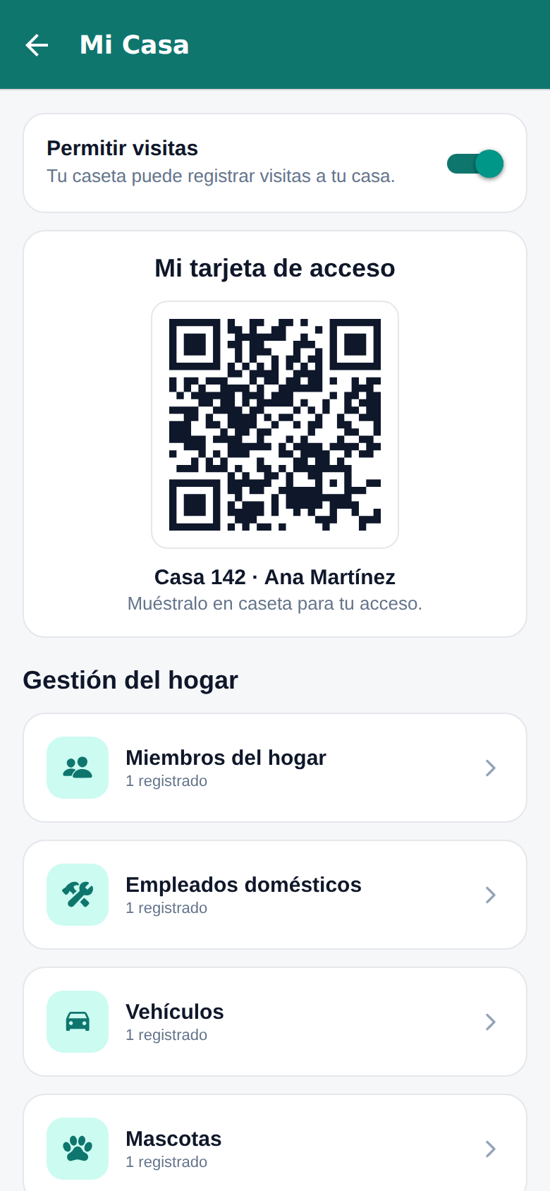 Mi Casa: gestión del hogar